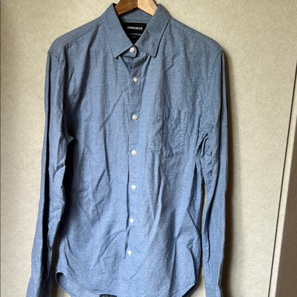 Bonobos Blue Casual Button Down Shirt